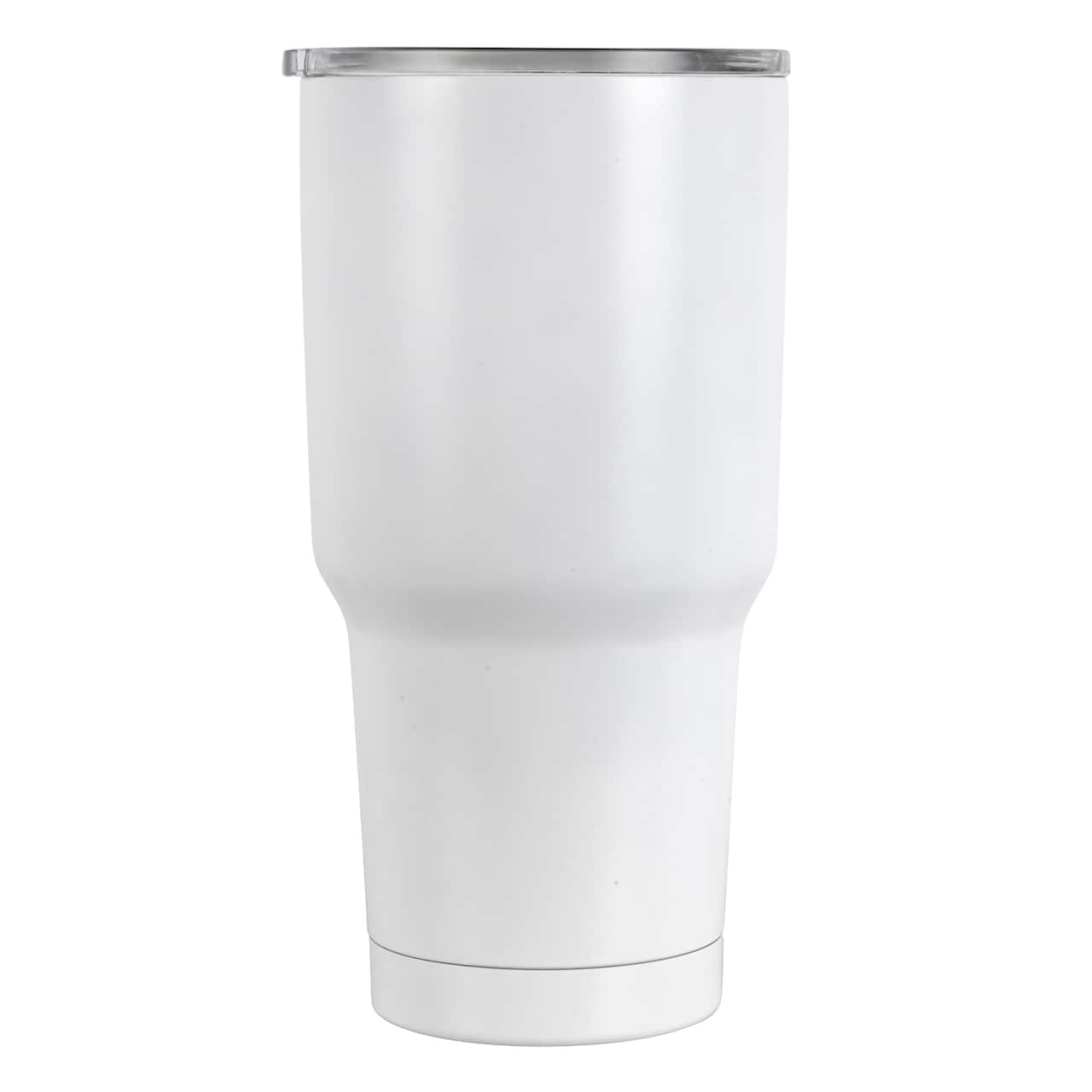 Michaels Celebrate It 27-Oz Stainless Steel Hot/Cold Tumbler (White)